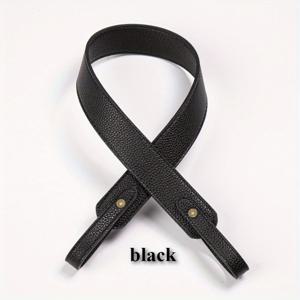 TEMU 1개 3.3cm 확장형 변환 가능한 숄더백 스트랩 - 내구성 있는 PU 가죽 & 합금 하드웨어, DIY 백 업그레이드용 범용 교체 스트랩, 크로스바디 핸드백, 백팩 액세서리, 지갑 제작