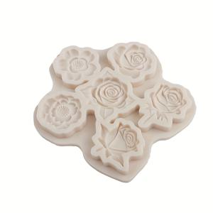 TEMU 멀티 플로럴 실리콘 베이킹 몰드 - 장미, 꽃무늬 디자인, 논스틱 케이크/폰단트/초콜릿 몰드 - 쉬운 탈형, 쌓기 가능한 컵케이크 데코레이션용, 웨딩/생일 파티 용품, 내구성 강한 식품등급 실리콘 페이스트리 몰드, 세밀한 패턴, 폰단트 제작, DIY 애호가를 위한 소프트 몰드