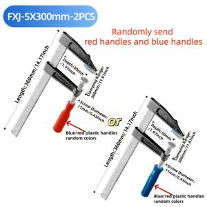 TEMU 2개 세트 헤비듀티 산업용 스틸 바 클램프 - 조절 가능한 집게, 와이드 마우스 F 클램프 - 목공, 기계 작업용 - 조립 불필요, 인체공학적 핸들 - 작업대, 바이스에 이상적, 전문 워크숍 및 DIY 프로젝트용 - 견고한 금속 구조