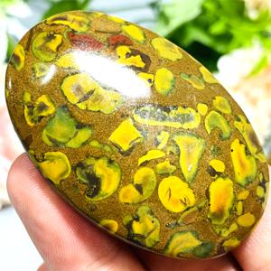 TEMU 1개 천연 프루트 재스퍼 팜 스톤, 1.96-2.36인치 스타일 아주바 재스퍼 포켓 스톤, 크리스마스, 부활절, 하누카, 추수감사절 홈 데코레이션용