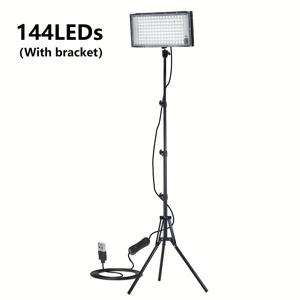 TEMU 144/96/50 LED 작업등 바 브래킷, 6000K, DC 5V, 조절 가능한 광각, USB 플러그 앤 플레이, 스위치 및 150/200cm 전원 코드 포함, 휴대용 삼각대 프로덕 라이트, 작업장 워크숍 차고 건물에 적합