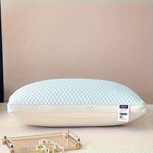 TEMU 1개 통기성 두부 베개 - 목 지지, 편안한 수면을 위한 필수품, 홈&호텔용 - 완벽한 휴가 선물, 크리스마스 추천