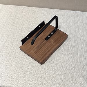 TEMU 1개 호두나무 벽걸이 휴지 거치대, 스마트폰 향기 휴지 보관대, 무드릴링 목재 화장실 휴지 홀더, 욕실 벽걸이 휴지 및 핸드폰 선반, 타월 롤 수납 랙