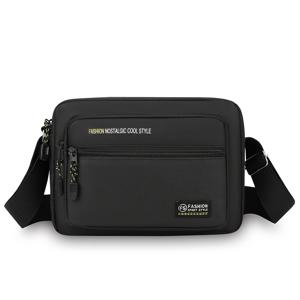 TEMU 남성용 스포츠 멀티컴파트먼트 크로스백 백팩 - 노트북 슬리브 & 휴대폰 포켓, 조절 가능한 스트랩, 지퍼 잠금장치, 내구성 있는 소재 - 캐주얼 및 여행/직장/학교용 - 블랙/올리브 그린/네이비 블루