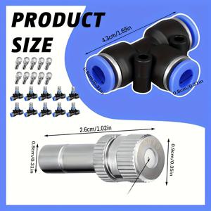 TEMU 20개 스프레이 노즐 키트, 1/4