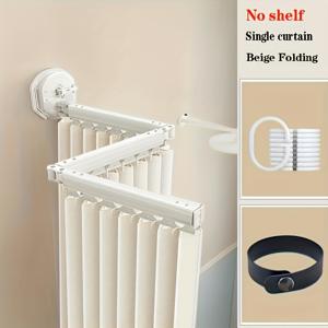 TEMU 1개 고품질 접이식 샤워 커튼 후크 및 스트랩 포함, 보이지 않는 습식/건식 분리 욕실 스크린으로 쉬운 보관, 현대적인 홈 데코에 현대적인 미학을 더합니다