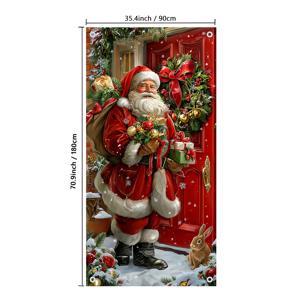 TEMU 2D 플랫 - 2D 도어 배너, 가방을 든 2D 플랫 프린트 배너 1개, 실내 및 실외 환경 모두에서 걸 수 있음 - 정원, 울타리, 벽난로, 파티오 및 집 장식에 이상적.