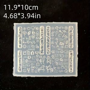 TEMU DIY 네일 아트용 유니콘 실리콘 몰드 1개 - 고투명성, 내구성 및 쉬운 청소 가능, 클레이 장식용 - 창의적인 디자인, 네일 아트 용품 및 공예 프로젝트에 완벽, 재미있는 디자인, 쉽게 분리 가능한 소재, 석고 및 시멘트용 몰드, 석고 및 시멘트용 실리콘 몰드