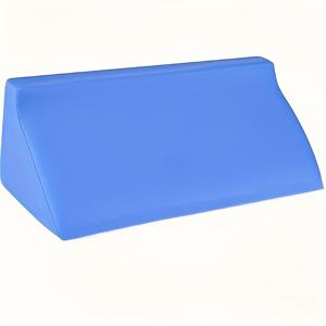 TEMU 1개 소프트 스펀지 웨지 베개, 전신 지지 - 옆으로 자는 사람, 임산부 & 침대에 누워 있는 환자에게 이상적 - 다용도 및 취침 관리 쿠션 - 삼각형, 혼합 색상, 간편한 세척, 다리 위치 조절 베개