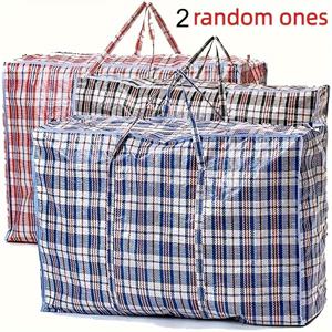 TEMU 2개 대용량 내구성 이사용 보관백 - 고용량 재사용 지퍼 정리백, 옷, 세탁물, 침구류에 적합 - 집 이사, 옷장 정리, 휴가 장식에 이상적, 천 보관 가방,여행용 짐 정리 파우치,침실 정리 및 수납,옷을 위한 보관함,이사용 매트리스 가방,진공 의류 보관 가방,헤비 듀티 스토리지 백,의류 보관, 공간 절약형 디자인,튼튼한 구조