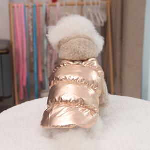 TEMU 3겹 두꺼운 겨울 & 가을 강아지 코트 재킷 - 소/중형견 (포메라니안, 푸들, 치와와)용 따뜻한 코트, 리드 링 포함, 세탁기 사용 가능, 스냅 버튼 잠금, 실내용 포근한 디자인 (다양한 사이즈), 개 옷, 개 겨울 코트, 개 겨울 옷, 소형견용 강아지 옷, 소형견용 강아지 재킷, 할로윈 강아지 의상, 개용 겨울 코트, 겨울 강아지 옷