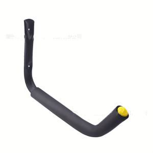 TEMU 1개 헤비듀티 금속 벽걸이 카약 & 서핑보드 랙 홀더 - 공간 절약형 수직 보관함 조절 가능한 후크 포함, 차고, 파티오 또는 가정 정리용 쉬운 설치, 카약 보관, 파티오 정리, 세련된 메탈 디자인, 견고한 구조, 패들보드 액세서리, 벽 후크, 벽 후크, 정원 액세서리, 걸이 후크, 나사 후크, 그림 걸이 후크