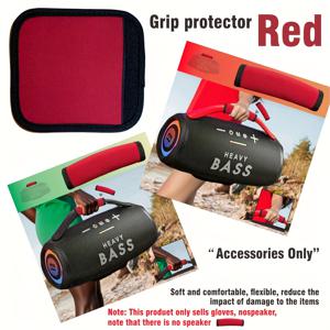 TEMU 헤비듀티 서브우퍼 핸들 손목 스트랩 - 레드 패브릭 카 스테레오 액세서리, 미끄럼 방지 그립, 자동차 앰프 스피커 호환, 베이스 크로스오버 배선 (오디오파일 & 저주파 사운드를 위한 이상적인 크리스마스/부활절 선물)