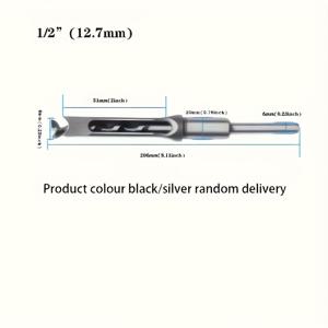 TEMU 스틸 사각 구멍 드릴 비트 세트, 12.7mm 원형 생크 디자인, 고품질 부드러운 표면 처리, 미니어처 드릴 비트 콤보, 자가 센터링, 목재 및 금속 가공에 적합