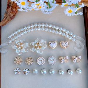 TEMU 20개 베이지 ABS & 참 장식 신발 클립 - DIY 멀티컬러 참 (하트, 리본, 꽃, 종) - 샌들, 슬리퍼, 비치백용 - 내구성 있는 여성 신발 액세서리, 생일 파티 선물, 기념품 참 (접착제 필요 없음)