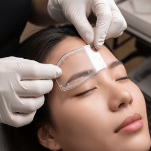 TEMU 리프트, 그루밍, 크리스마스 & 할로윈 선물용 5개입 재사용 가능한 눈썹 스텐실 키트 (자 & 멀티 템플릿 성형 도구 포함) - 모든 연한 베이지 타입 & 얼굴 구조에 적합한 대칭형 눈썹 매핑 키트