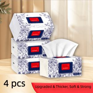 TEMU 1200매 고품질 개인용 티슈, 4팩 (300매씩), 가정용 다크 블루 색상 페이퍼 타월 – 가족, 레스토랑, 호텔 & 여행에 적합, 휴대용 및 . 생일, 추수감사절, 크리스마스 & 카니발 축하에 완벽