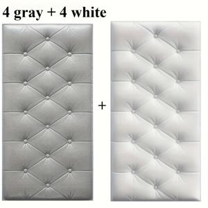 TEMU 8개 세트 방충 벽 패드 타타미 매트, 4mm 두께 - 얇은 스타일, 부드러운 충전 침대 레일 등받이, 자가 접착 쿠션 링, 헤드보드 및 가장자리용, 가구 충전재, 자가 접착 패드, 고품질 폼, 내구성 있는 충전재, 침대 옆 보호 패드, 가구 보호대, 가구 관리, 반려동물 소유자용