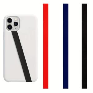 TEMU 재사용 가능한 폰 그립 스트랩 (3팩) - 무선 충전 호환, 아이폰 및 케이스용 분리 가능한 루프 홀더, 모바일 액세서리,세련된 액세서리,기하학적 디자인,내구성 있는 소재,스마트폰 사용자,모바일 게이머