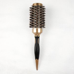 TEMU 열에 강한 브리스틀 & 세라믹 로드가 있는 열용 에어 헤어 브러시 - 두꺼운/곱슬/염색/밀색 머리용, 핫 에어 드라이어와 함께 사용 가능한 볼륨 강화기 (모든 머리 타입 호환)