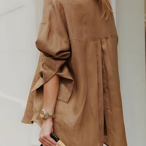 TEMU 여성용 정장 긴팔 셔츠