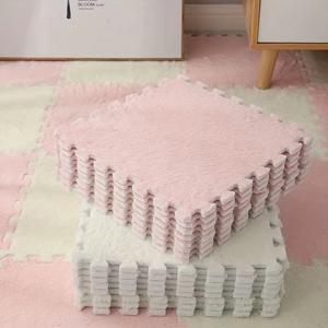 TEMU 12pcs, 거품 타일 연동 퍼즐 거품 바닥 매트 홈 운동을위한 운동 매트를 재생하기위한 침실 놀이 매트 Washable Cuttable Mat 12 × 12Inch