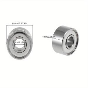 TEMU 10pcs 베어링 692zz 693zz 694zz 695zz 696zz 697zz 698zz 699zz 3x8x4 Emax DJI Drone 용 소형 전기 모터 볼 베어링