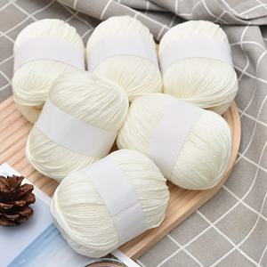 TEMU 6개 묶음/300g 6줄 청소년용 중간 두께 손으로 짠 코트, 모자 및 스웨터. 실크 60%, 양모 30%, 캐시미어 10%