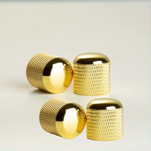 TEMU 블랙 메탈 기타 컨트롤 노브 4개 세트, 볼륨 튜닝 돔 노브, 기타 베이스 액세서리