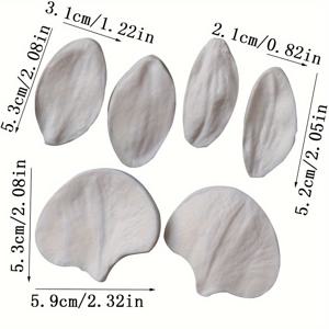 TEMU 케이크 장식용 Phalaenopsis 꽃잎 실리콘 몰드 - BPA 프리, 식품 등급, 오븐 및 식기세척기 사용 가능 - 초콜릿, 퐁당, 비누 만들기 및 공예에 완벽함