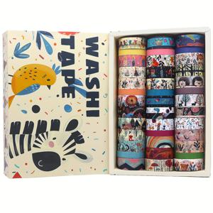 TEMU IEEBEE 39 롤 와시 테이프 세트 - DIY 공예, 스크랩북, 선물 포장, 플래너, 정크 저널, 귀여운 동물 디자인이 있는 학교 프로젝트용 장식 종이 테이프