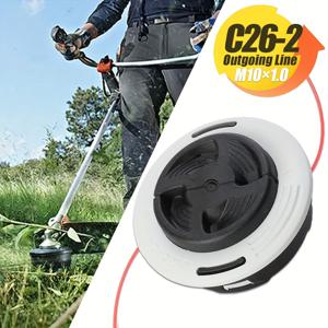 TEMU C26-2 듀얼라인 트리밍 및 브러시 커팅 헤드, Stihl FS55 FS55R FS56 FS56RC FS70 FS70R FS80 FS85 FS90 FS90R FS91 FS94 FS110 FS120 FS130 FS131 FS131R FS240 FS250 잔디깎이 및 브러시커터 호환