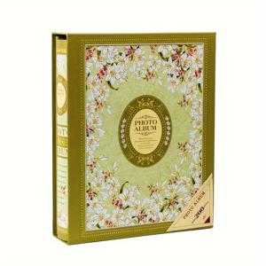 TEMU 고급 4R 6인치 포토 앨범 50페이지 - 튼튼한 종이 재질, 직선형, 200개 포켓 - 이중 보호 기능이 있는 상자, 알루미늄 네일 설치, 가족, 여행 및 커플 추억을 위한 두껍게 디자인됨