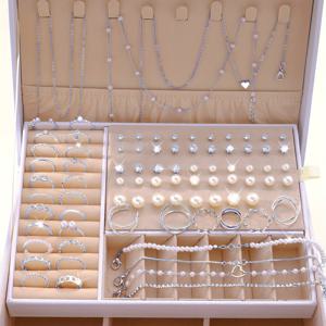 TEMU 여성용 우아한 빈티지풍 보석 세트 - 귀걸이, 다층 목걸이, 반지로 구성된 83/48개 알로이 컬렉션 - 상자 없음 - 도금 마감, 없음 - 일상 착용, 선물, 모든 계절에 적합 - , 크리스마스, 할로윈, 어머니의 날, 새해에 이상적입니다.