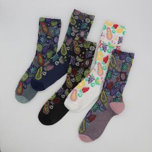 TEMU 빈티지 과일 & 멀티컬러 청크 오버사이즈 크루 양말 5켤레 팩 - 청소년용 통기성 Y2K 스타일 양말, 데일리웨어, 여행용, 청소년 스타일