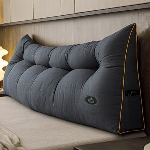 TEMU 브러시 쿠션. 헤드보드 베개. 대형 침대 베개.