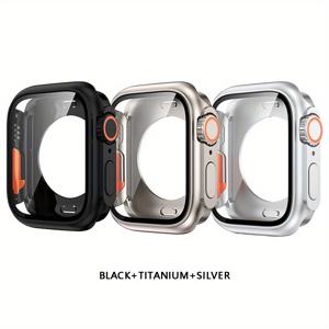 TEMU 3개의 PC 하드 셸 스마트워치 케이스, Apple Watch Series 1, SE, 5G, 4, 3, 2와 호환, 경량, 내스크래치, 지문 방지, Apple Watch용 쉬운 조립