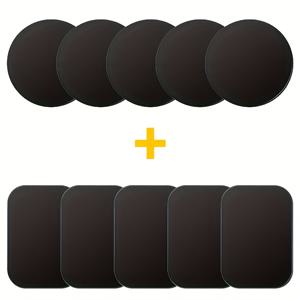 TEMU 1pc 유니버설 아이언 메탈 플레이트 자성 차량 마운트 패치, 조절 가능한 비방수 휴대폰 거치대 자동차 내비게이션 및 태블릿, 스마트폰용 크리에이티브 자성 백 스티커