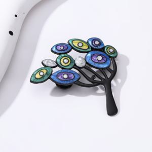 TEMU 럭셔리 합금 부호 나무 브로치, 한국식 패션 액세서리, 코트, 가방, 여성 의류에 적합, 파티 및 선물에 이상적, 데이에 완벽, 모든 계절에 착용 가능