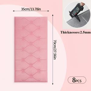 TEMU 8pcs WONGIRL 퀼팅 벽 스티커 - 자체 접착성 및 폼 패널 - 파스텔 색상 - 쉬운 설치 및 침실, 거실 장식, 침실 장식, 침실 장식, WONGIRL