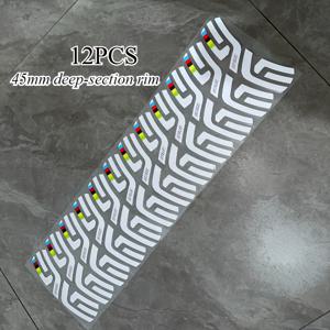 TEMU 12개/장 반사 재질, 자전거 세계 챔피언십 보가차 ENVE SES 로드 바이크 휠 세트 스티커 색상 변경 림 및 허브 페인팅