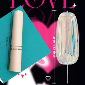 TEMU 1pc 수제 마술 버블 꽃 - 컬러 리본 파티 선물, 모든 연령을 위한 재미있는 크래프트 키트