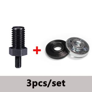 TEMU 3개 세트 M5에서 M10까지 앵글 그라인더 어댑터 연결 막대 키트, 2개의 100타입 앵글 그라인더 자체 M10 압력 플레이트 너트 포함, 전동 공구용, 견고한 구조, 간편한 설치