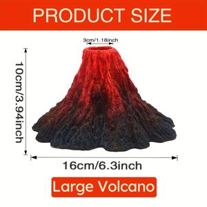 TEMU 리얼리스틱 어항 화산 장식 및 에어 스톤 버블 메이커, 해양 거북을 위한 창의적인 수족관 테마, 모든 종류의 탱크와 호환 가능한 활성수생 환경 강화용 물고기 탱크 오너먼트, 생동감 있는 수중 풍경을 위한 아이템
