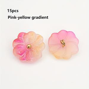 TEMU 15개 세트 옥색 버튼 - 골든 빈티지 재봉용 버튼, 15mm 중국산 루시다이트, 치파오 드레스, 블라우스, 숄 칼라용 - 전통 의상 액세서리