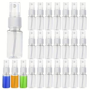 TEMU 미니 스프레이 병 10팩, 0.34온스, BPA 프리 PET 플라스틱, 화장품, 에센셜 오일, 잉크, 소독제용 리필 가능 및 휴대용 - 투명한 디자인의 여행 친화적인 액체 용기, 액체용 작은 스프레이 병