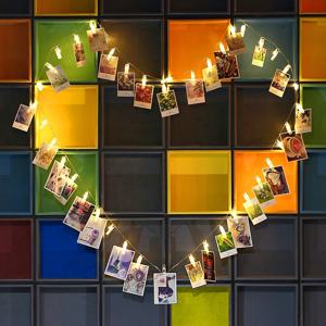 TEMU 핫업그레이드 20-LED 웜 포토 디스플레이 라이트 - 크리스마스, 할로윈, 신년, 결혼식, 졸업식, 발렌타인데이, 생일파티에 완벽한 선물 | 여자친구와 엄마, 베프를 감동시킬 창의적인 아이디어