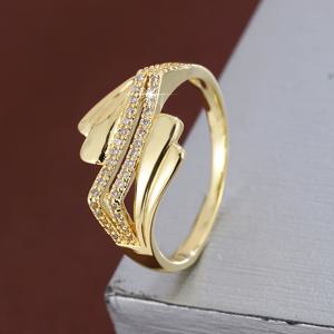 TEMU 기하학적 접이식 크로스 디자인 여성 반지, 합성 지르코니아 스톤, 화이트 골드 도금, 일상 착용 및 선물용, 광택 처리