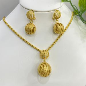 TEMU 새로운 패션 2피스 귀걸이 + 목걸이 펜던트 주얼리 세트, 빈티지 클래식 라운드 볼 디자인, 발렌타인데이 어머니날 라마단 여성용 주얼리 세트, 우아한 럭셔리 웨딩 드레스, 사랑하는 이에게 완벽한 선물