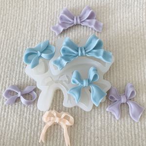 TEMU DIY 나비 보우 수지 흙 실리콘 몰드 - 보석 만들기, 공예 및 가정 장식에 완벽합니다.